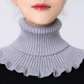 Women s And Winter Warm Neck Collar For Protecting The Cervical Spine, Decorative Fake Collar, Knitted One Size