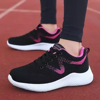 Women s Athletic Shoes Breathable Walking Shoes 35 чёрный