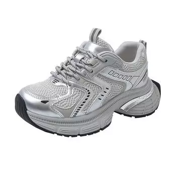Women s autumn and winter 2025 new breathable mesh sports shoes niche thick-soled lightweight running shoes show small feet 35