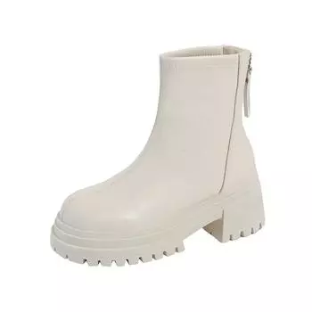 Women s autumn and winter new non-slip thick sole increase casual women s shoes plus cotton warm short boots fashion 35