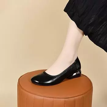 Women s autumn new mango head light mouth woven single shoes comfortable low heel lazy shoes women s flat shoes 34