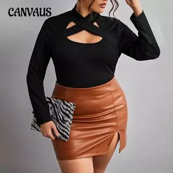 Women s Autumn Temperament Elegant Wind Slim Fake Two Inside The Top 1XL чёрный