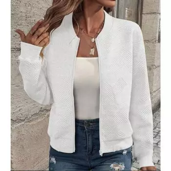 Women s Autumn Winter Fashion Casual Solid Color Prints Long Sleeve Jackets Spring Coats 2XL