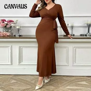 Women s Autumn Yu Sister Intellectual Simple Sexy Long Dress 1XL
