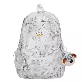 Women s Backpack Large Capacity School Bag For Middle School Students Lightweight Graffiti Travel Backpack светло-серый