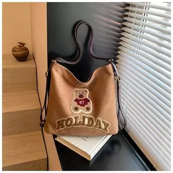 Women s Bag 2024 New Shoulder Women s Bag Fashion Tote Bag Women s Bag Retro European and American Fashion Shoulder Bag Backpack