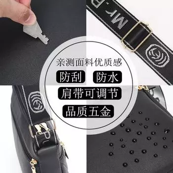 Women s bag 2025 new large-capacity exquisite bag versatile messenger bag rhombus embroidery thread women s shoulder bag чёрный