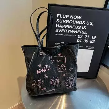 Women s bag 2025 new simple large-capacity texture versatile shoulder bag fashion trend backpack розовый