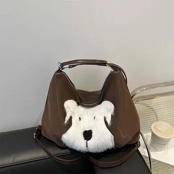 Women s bag 2025 trendy texture backpack simple versatile large capacity shoulder messenger tote bag чёрный