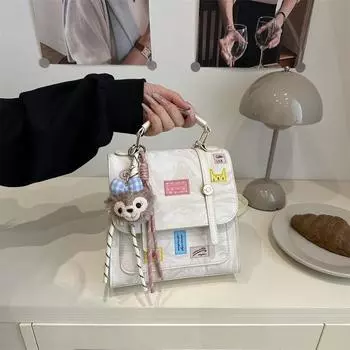 Women s bag 2025 trendy versatile simple fashion design college backpack