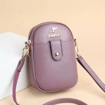 Women s Bag Authentic Leather Tactile Feel Western Style Mini Shoulder Bag 9922 purple