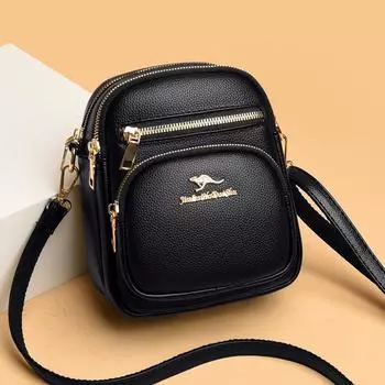 Женская сумка Осень Новая женская сумка для мобильного телефона Корейская версия Сумка через плечо на одном плече Простая и элегантная сумка для свекрови