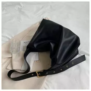 Women s Bag Fall and Winter New Arrival Casual Fancy Shoulder Bag Black small size