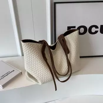 Women s Bag Fancy Leisure at Work Shoulder Tote Bag Rice White