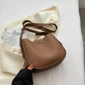 Women s Bag Fancy Niche Style Soft Leather Shoulder Messenger Bag Brown