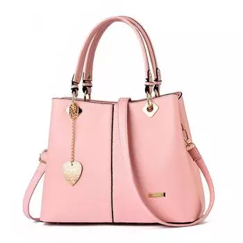 Женская сумка модная повседневная фактурная сумка через плечо большой емкости белый