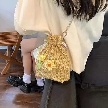 Women s bag fashionable, cute, casual and beautiful women s bucket bag 2024 summer trend new women s shoulder bag messenger bag хаки