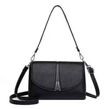 Women s Bag Middle-Aged Mother Crossbody Bag Color Block Shoulder Bag чёрный