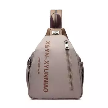 Women s Bag Multi-functional Backpack Large Capacity Chest Bag Multi-layer Shoulder Crossbody Bag фиолетовый/серый