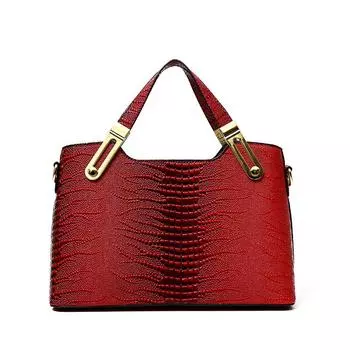 Женская сумка, новый стиль, женская сумка, корейская версия с рисунком ящерицы, женская сумка среднего возраста, простая и элегантная сумка для мамы