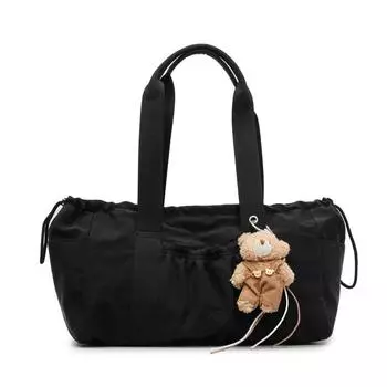 Women s Bag Pleated Nylon Bag Shoulder Tote Bag чёрный