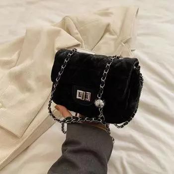 Women S Bag, Quarter Diamond Chain Bag, Simple Trendy Fashion Shoulder Bag, Messenger Bag, Small Square Bag.