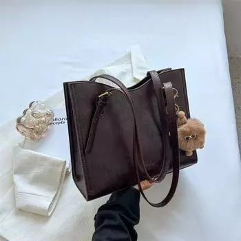 Women s Bag Retro Easy Matching Fancy Shoulder Bag for Class