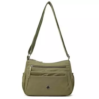 Women s Bag Shoulder Bag Large Capacity Nylon Multi-Layer Mother Bag зелёный