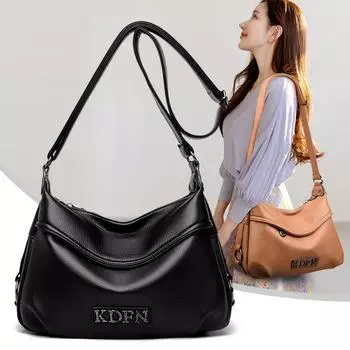 Women S Bag Shoulder Bag Middle-Aged And Elderly Mother Bag Fringed Fashion Leather Messenger Bag Women красный