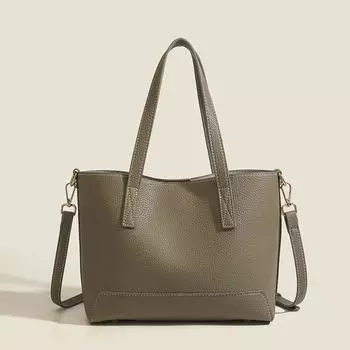 Women s Bag, Tote Bag, Versatile Mother and Child Bag, Large-capacity Bag, Lychee Textured Handbag, Crossbody Bag