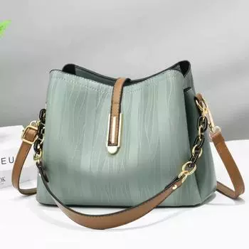 Women s bag Versatile messenger bag Shoulder bag Internet celebrity large capacity bucket bag Small bag Women s bag 26*12*20