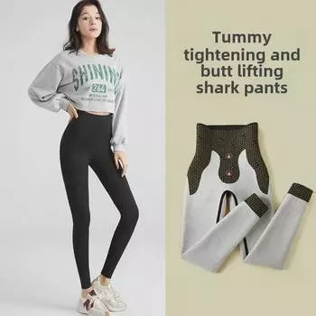 Women s Black Gold Graphene Slimming Barbie Pants - Warm, High-Waist, Hip-Lift Leggings for Autumn/Winter XL (120-140 cm)