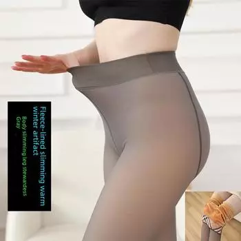 Women s Black High-Waisted Thick Pantyhose with Skirt - Large, See-Through Look, One-Piece Design, Plus Velvet 80g Watermelon File