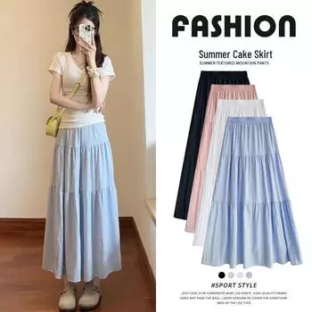 Women s Blue High-Waist Ballet-Style Skirt - Spring/Summer 2025 Collection L