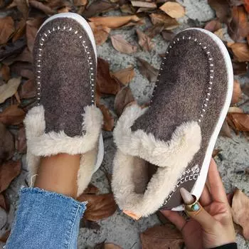 Women s Boots Trend Winter Boots With Fur Keep Warm Winter Shoes Women Ankle Boots Snow Botas Mujer Casual Winter Footwear 36