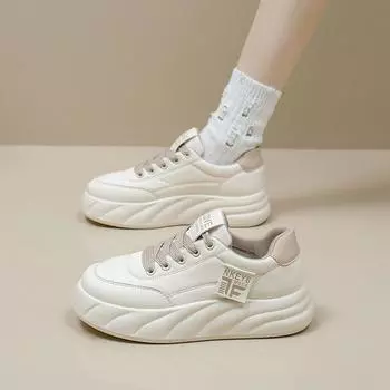 Женская обувь для хлеба, новинка весны, модная универсальная обувь на платформе, весенне-осенняя повседневная обувь 35