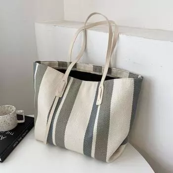Women s Canvas Bag for Work Work Clothing Online Influencer Fashion White