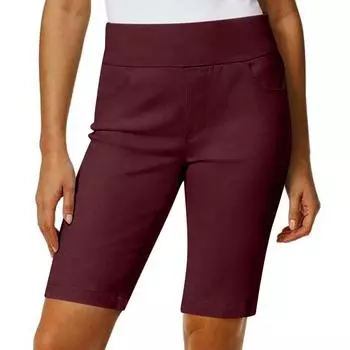 Women s Casual Pants Straight Leg Bottom Pants With Pocket Shorts With Pocket Shorts L винный