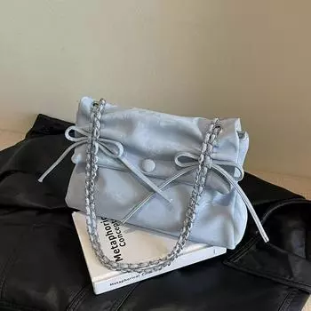 Women s casual sewing shoulder bag pocket with flap soft magnetic buckle PU bags high quality fashionable