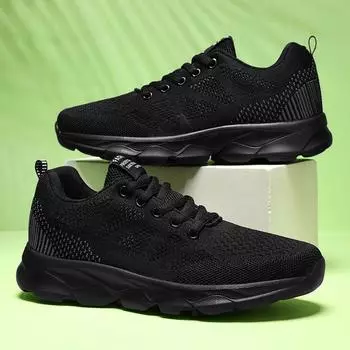 Women s casual shoes 2025 new summer fly-woven breathable mesh sneakers fashionable versatile soft-soled running trendy shoes 35