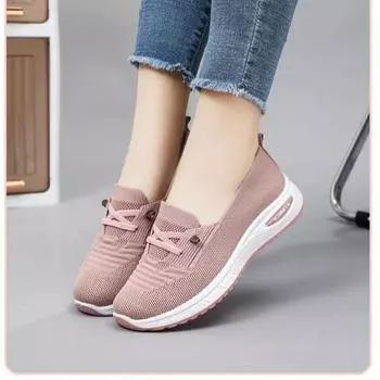 Women s casual shoes, fashionable and breathable walking flat shoes, sports shoes, 2025 gym vulcanized shoes, pink women s shoes 36
