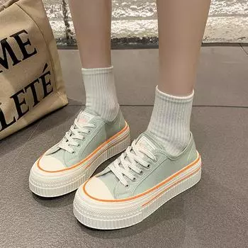 Women s Casual Shoes Luxury Platform Sneakers For Women Trends Comfortable Canvas Outdoor Fashion Female Shoes platform 35
