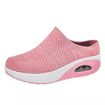 Women s casual sneakers Breathable non-slip Light half slippers Comfortable fashion walking plus size women s shoes 43 35
