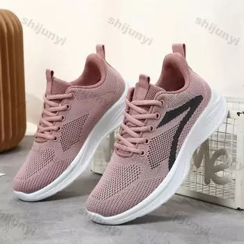 Women s Casual Sneakers Wear-resistant Soft-soled Women Shoes Female Non Slip Comfortable Lightweight Tennis Workout Sneakers 36 серый
