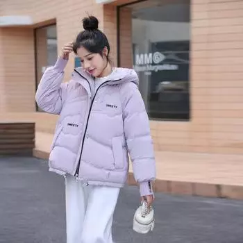 Women s Casual Snow Jacket Winter Short Warm Coat Fluffy Hooded Long Vintage Jacket 3XL