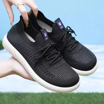 Women s casual soft sole overshoes soft sole breathable comfortable wearable summer shoes 35 чёрный