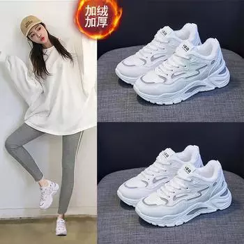 Women s Casual Sports Running Shoes Spring 2024 New in Comfort Flats Vulcanized Shoes Ladies Sneakers Footwear Tenis De Mujer 35 белый