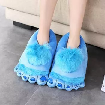 Women s Chunky Warm Slippers Home Ladies Creative Bigfoot Indoor Fuzzy Slipper Shoes 2024 New Trendy 5 хаки