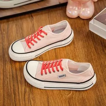 Women s Classic Black Canvas Shoes Spring Flat Shoes Student Sneakers Girls Skateboard Vulcanized Tennis Womans 35 бежевый