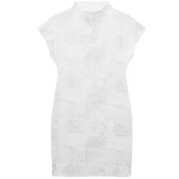 Women s Clothing Fashion Style Spring Stretch Knitting Dress White L
